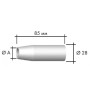Газовое сопло коническое Abicor Binzel D 19,0мм к горелке RF 45, ABIMIG® 450 V,   ABIMIG® GRIP A 455